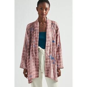 Raag Quilted Silk Ruana Overcoat One Size